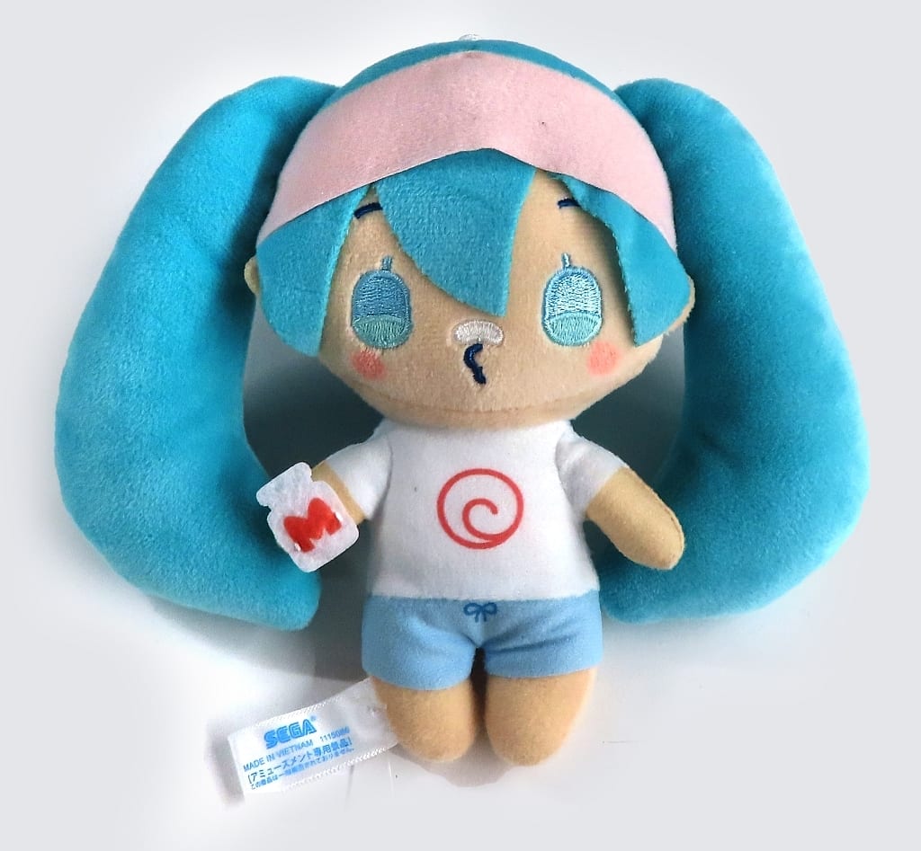 Hatsune Miku (After Bath) Mini Plush Vol.4 EX - Hatsune Miku × Cinnamoroll Collaboration (SEGA) 18cm - Pre-owned