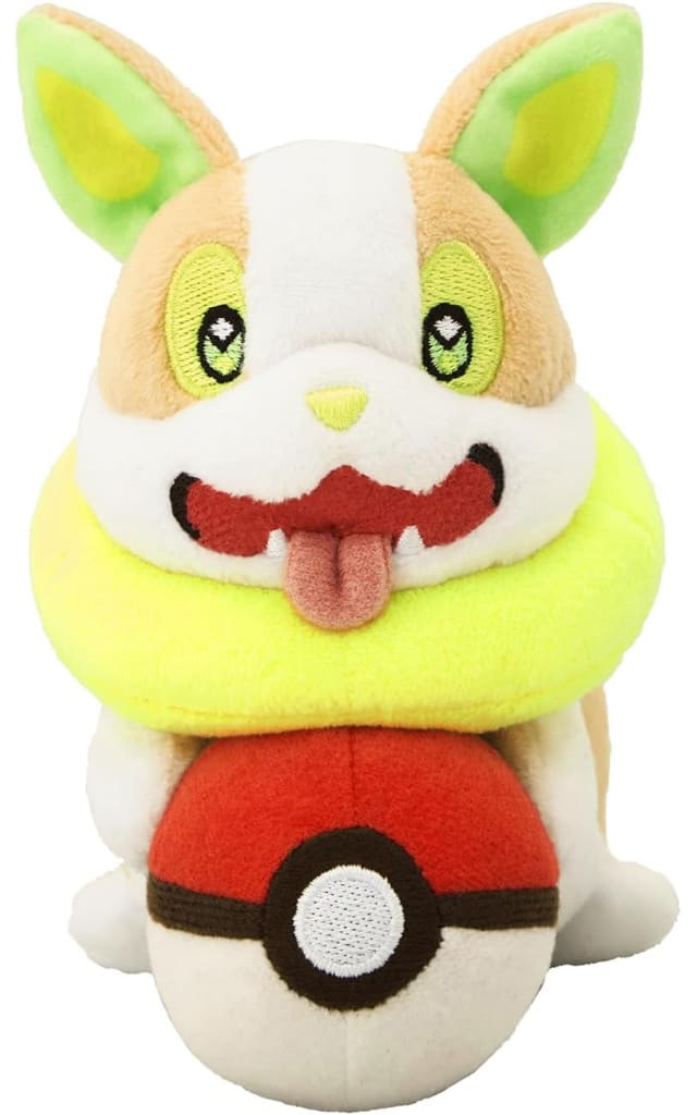 Yamper Pokémon Center Exclusive Plush - "PyoKot Mite Mite!" Desk-Hanging Plush Approx 14cm (Pokémon Brand)
