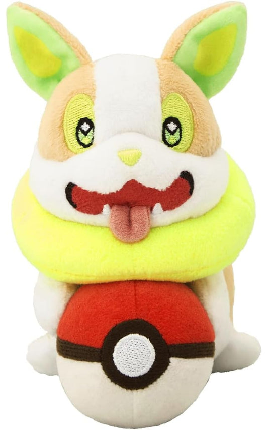 Yamper Pokémon Center Exclusive Plush - "PyoKot Mite Mite!" Desk-Hanging Plush Approx 14cm (Pokémon Brand)