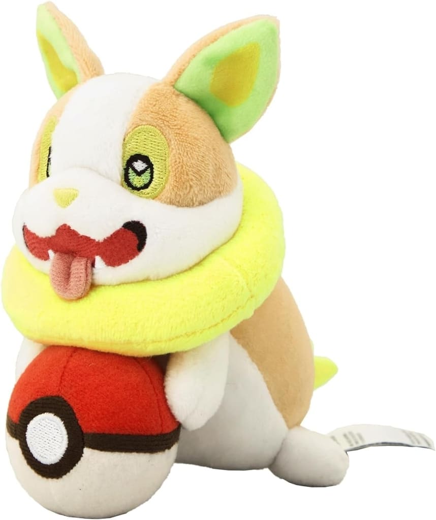 Yamper Pokémon Center Exclusive Plush - "PyoKot Mite Mite!" Desk-Hanging Plush Approx 14cm (Pokémon Brand)