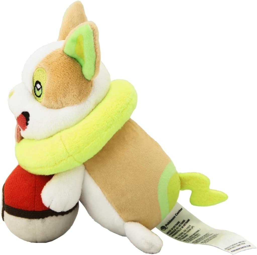 Yamper Pokémon Center Exclusive Plush - "PyoKot Mite Mite!" Desk-Hanging Plush Approx 14cm (Pokémon Brand)