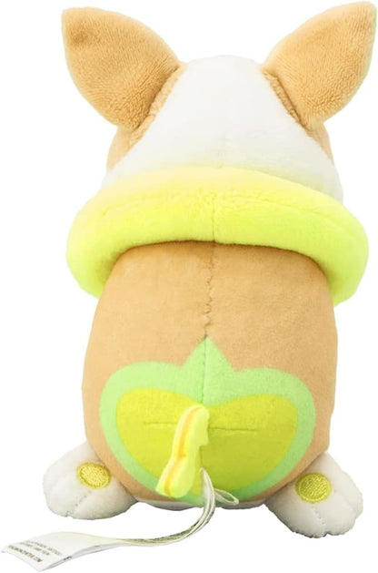 Yamper Pokémon Center Exclusive Plush - "PyoKot Mite Mite!" Desk-Hanging Plush Approx 14cm (Pokémon Brand)