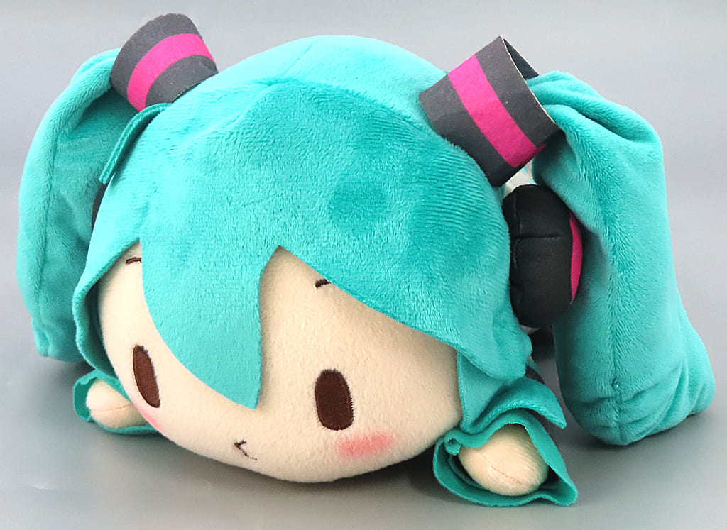 Hatsune Miku (Whistling) Fuwapuchi Lying-Down M Plush - Character Vocal Series 01 Hatsune Miku (Sega) Pre-owned 30cm