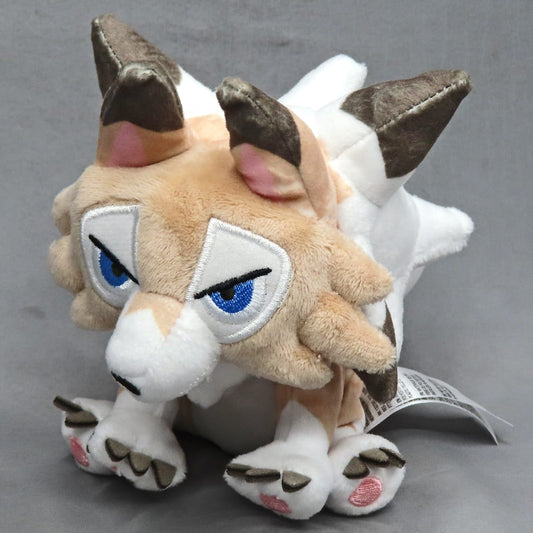 Lycanroc (Midday Form) Pokémon Fit Plush - Pokémon Center Exclusive Hand-Sized Plush (~11×17×12 cm)