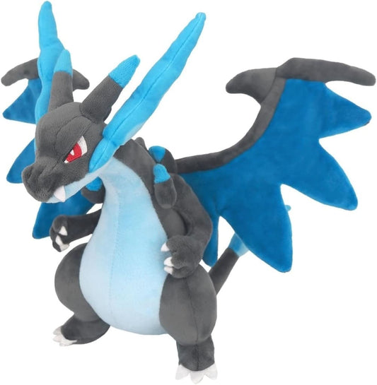 Mega Charizard X All Star Collection S-Size Plush - Pokémon (Sanei Boeki, Approx. 30×27×26 cm)