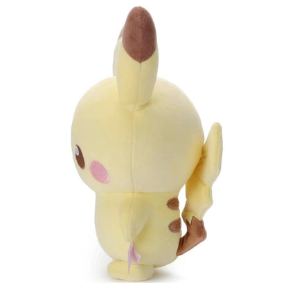 Pikachu Mocchi-Mocchi-Style Plush (PokéPiece) - Takara Tomy Arts, Approx 23.5×32.0×14.0 cm — Pre-owned