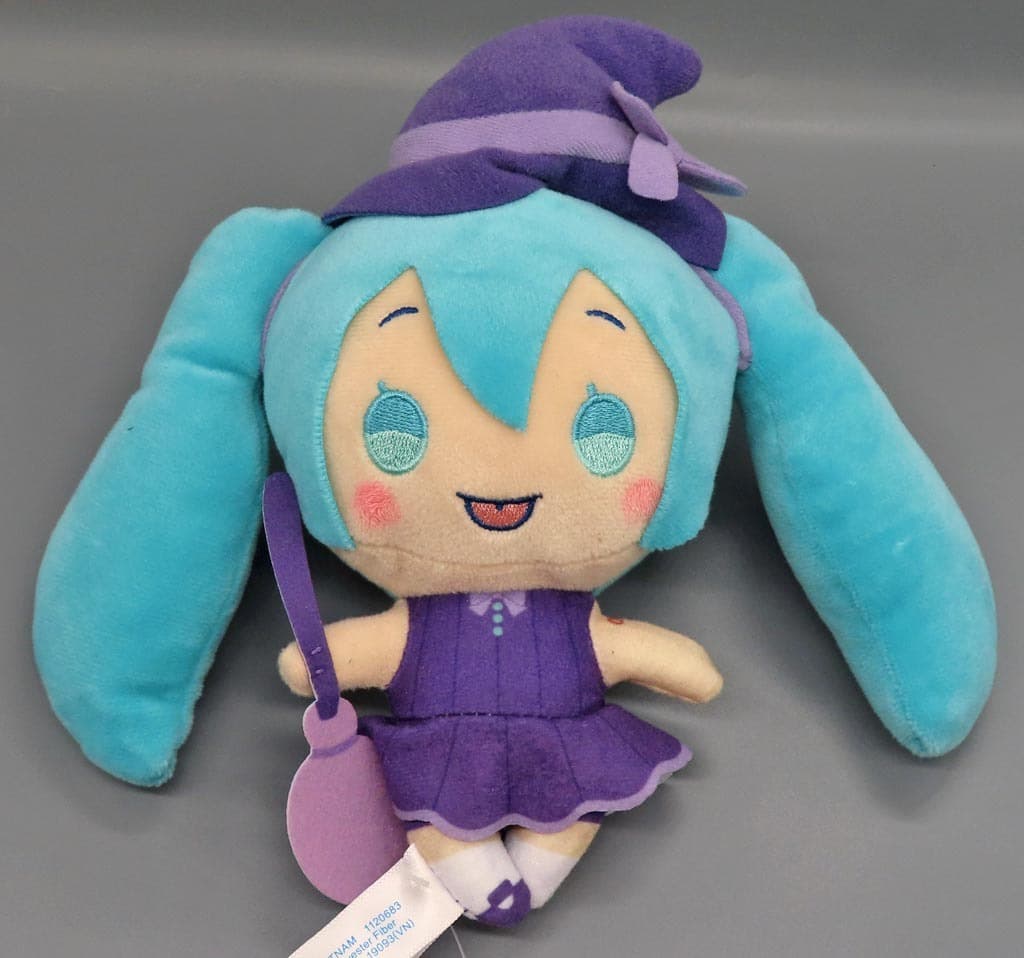 Hatsune Miku (Witch) × Cinnamoroll Halloween Plush (EX) - Sega - Approx. 18cm / 7.1in - Pre-owned