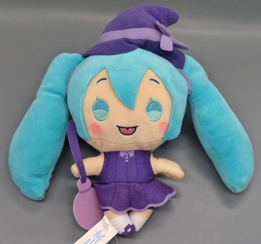 Hatsune Miku (Witch) × Cinnamoroll Halloween Plush (EX) - Sega - Approx. 18cm / 7.1in - Pre-owned