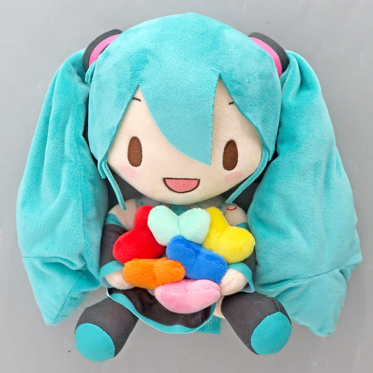 Hatsune Miku Fuwapuchi Plush Special Ver. - Sega Lucky Kuji Piapro Characters "Fuwapuchi" Last Lucky Prize (Approx. 24×12×23 cm)