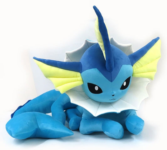 Vaporeon Life-Size Laying Plush - Pokémon Center Exclusive Soft Toy (Approx. 68×60×92 cm / Pre-owned)