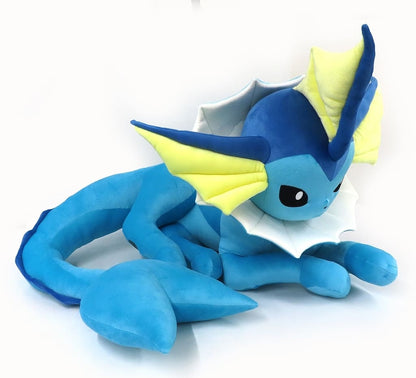 Vaporeon Life-Size Laying Plush - Pokémon Center Exclusive Soft Toy (Approx. 68×60×92 cm / Pre-owned)