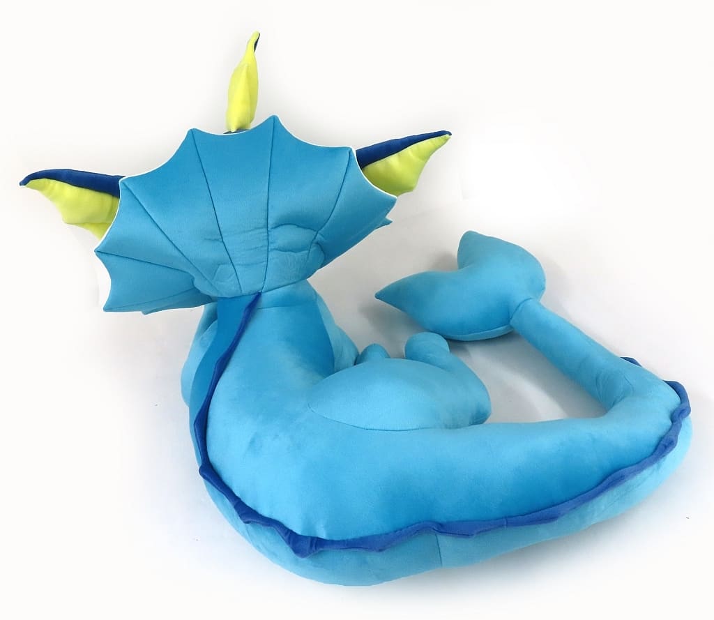 Vaporeon Life-Size Laying Plush - Pokémon Center Exclusive Soft Toy (Approx. 68×60×92 cm / Pre-owned)