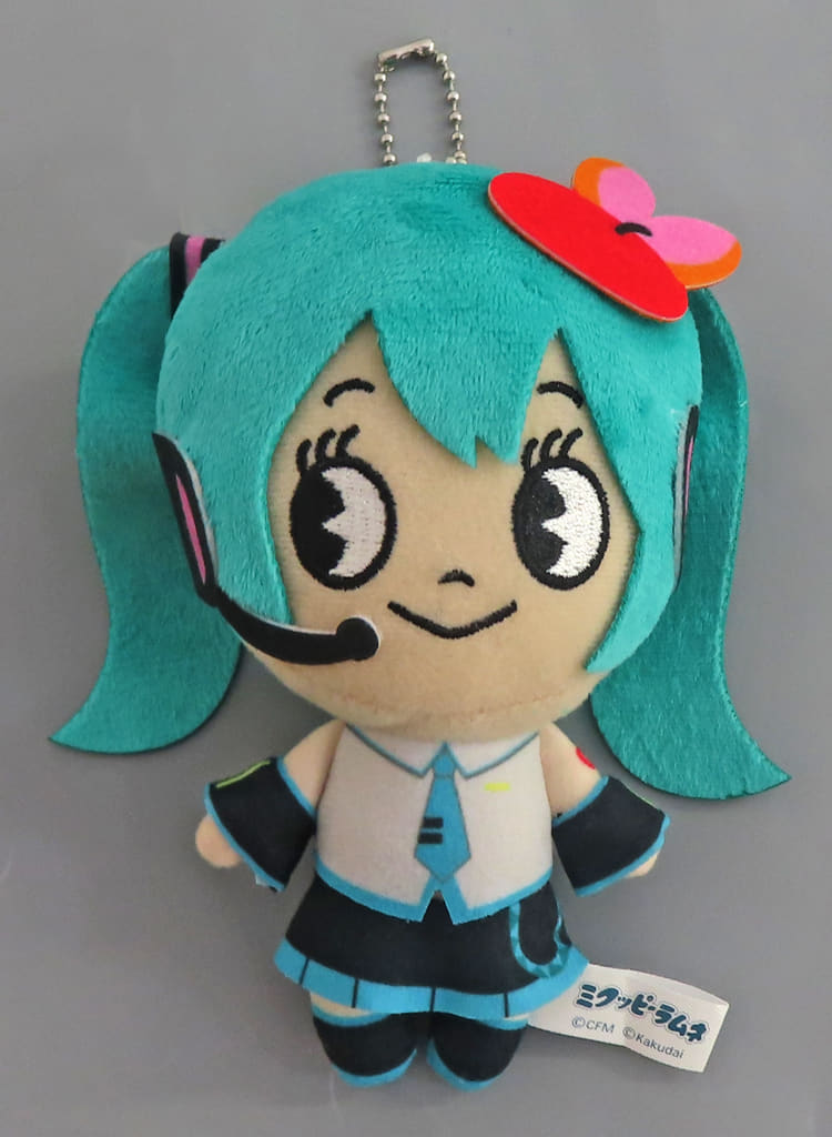 Hatsune Miku x Kuppy Ramune "Mikuppy Ramune" Plush - System Service - Approx. 12cm (Used)
