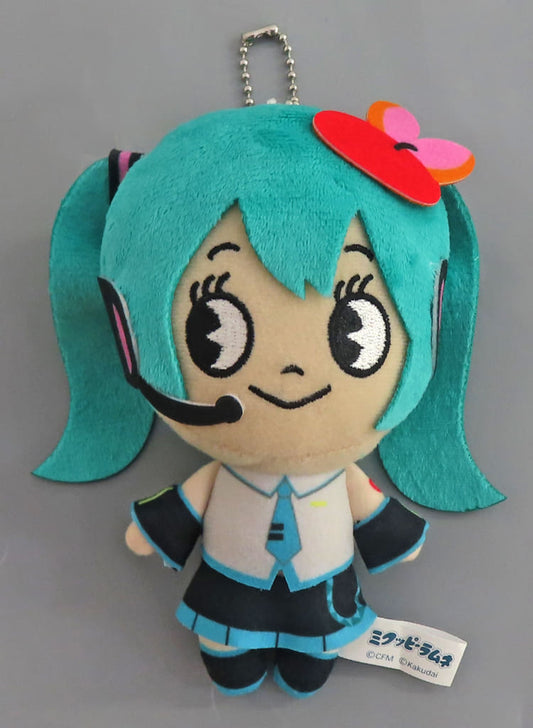 Hatsune Miku x Kuppy Ramune "Mikuppy Ramune" Plush - System Service - Approx. 12cm (Used)