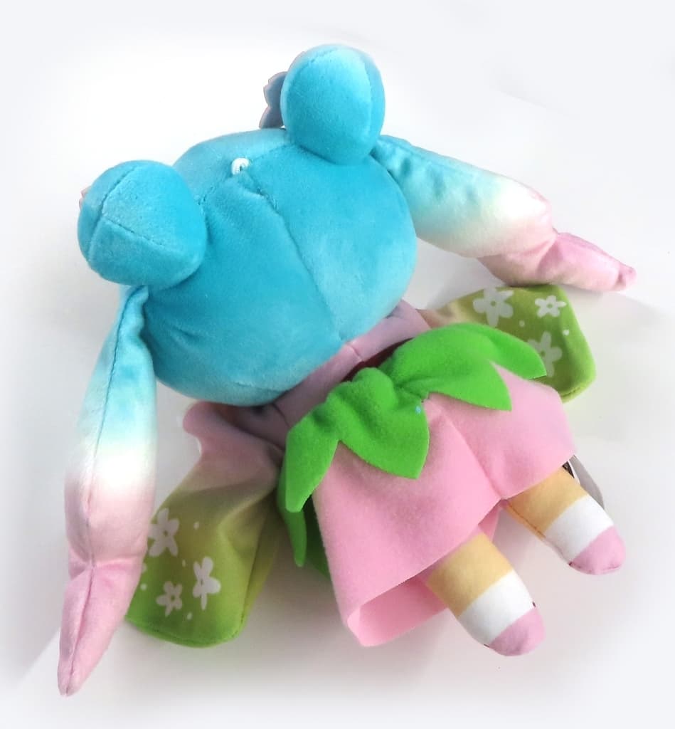 Hatsune Miku (Sakura) Lying Plush Sakura Ver. (EX) — Hatsune Miku × Cinnamoroll Collaboration Plush by SEGA — 16cm
