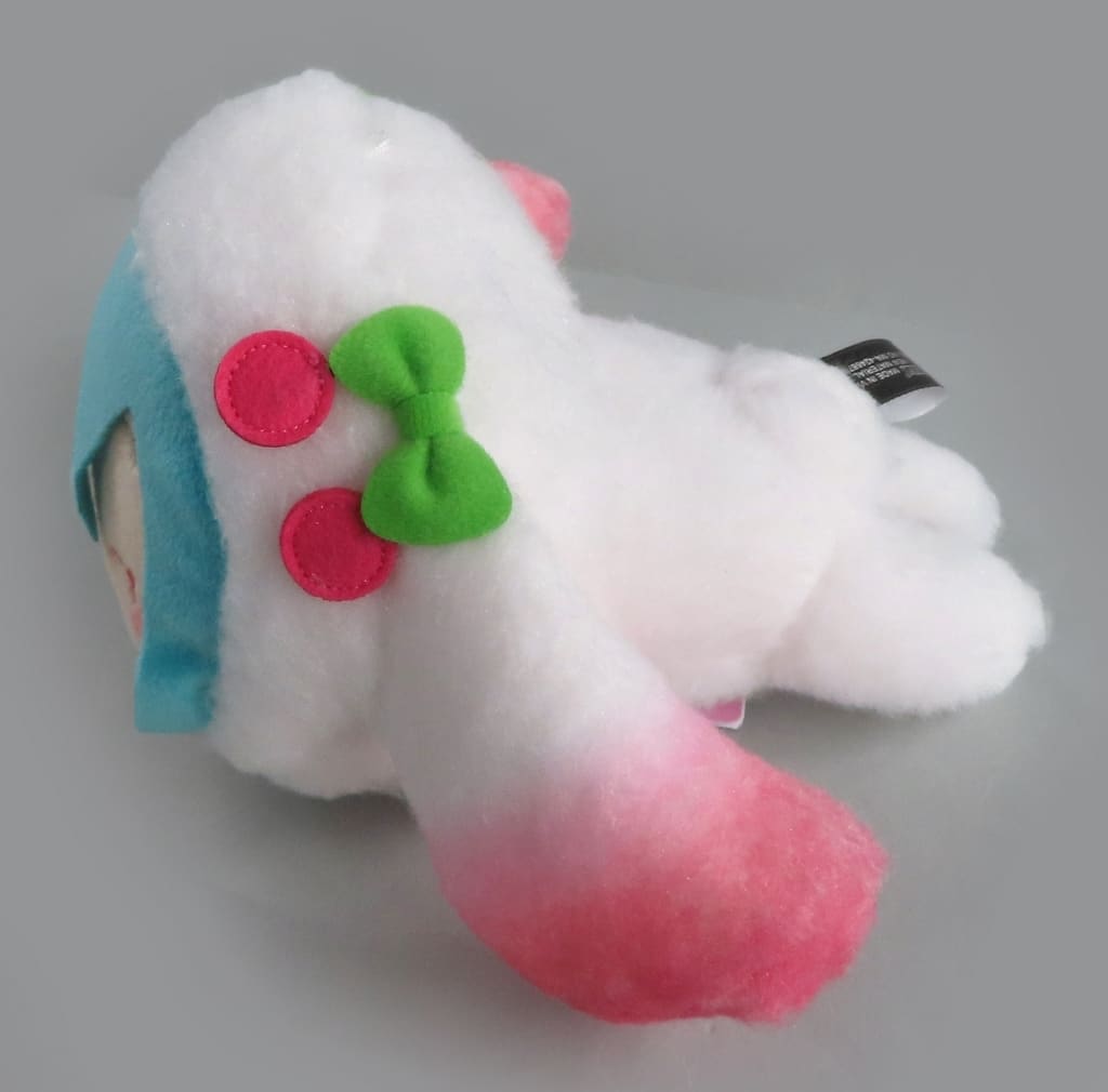 Hatsune Miku (Cherry) Laying Plush Sakura Ver. (EX) - Hatsune Miku × Cinnamoroll Collaboration, Sega, 16cm (Pre-owned)