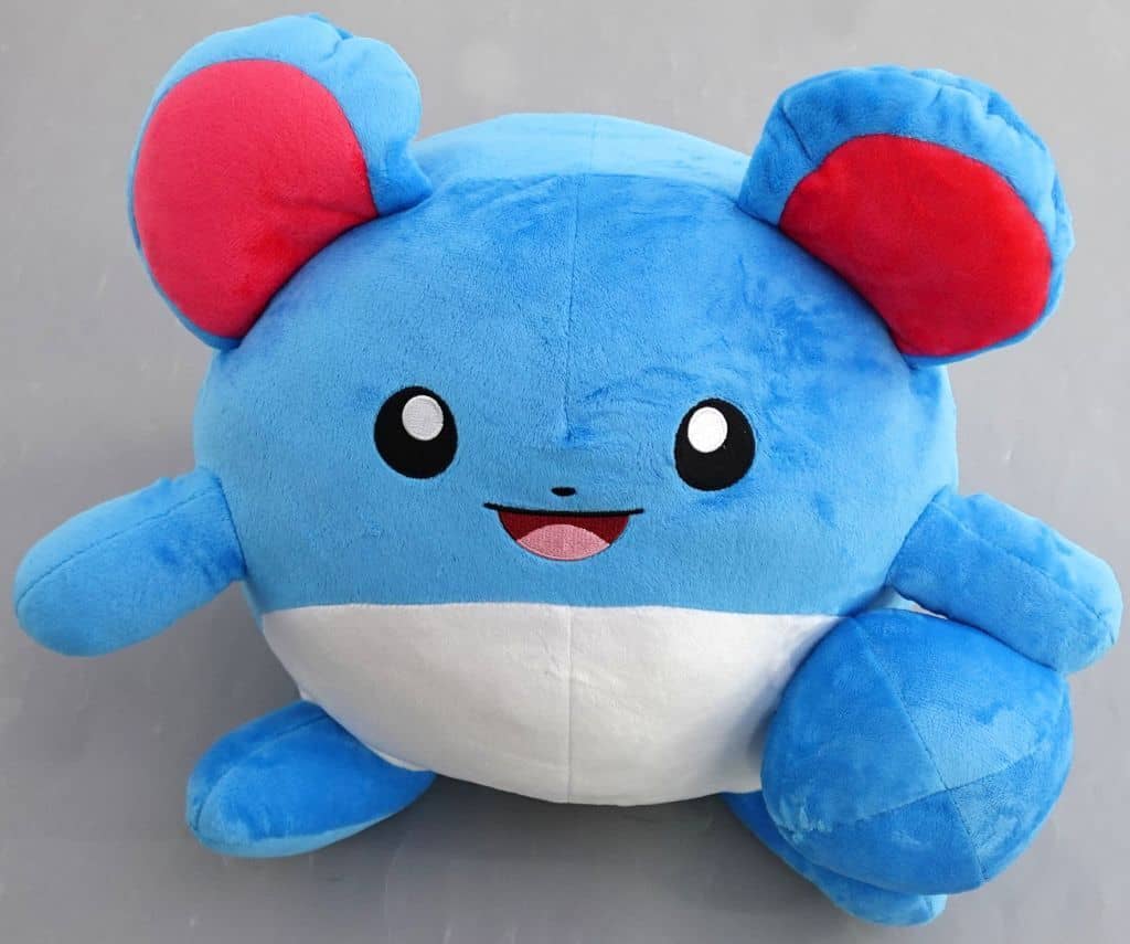 Marill Mechamofugutto "Shippomitemite!" Extra-Fluffy Plush - ~35cm (Approx. 40cm Width) Banpresto Pokémon Plush
