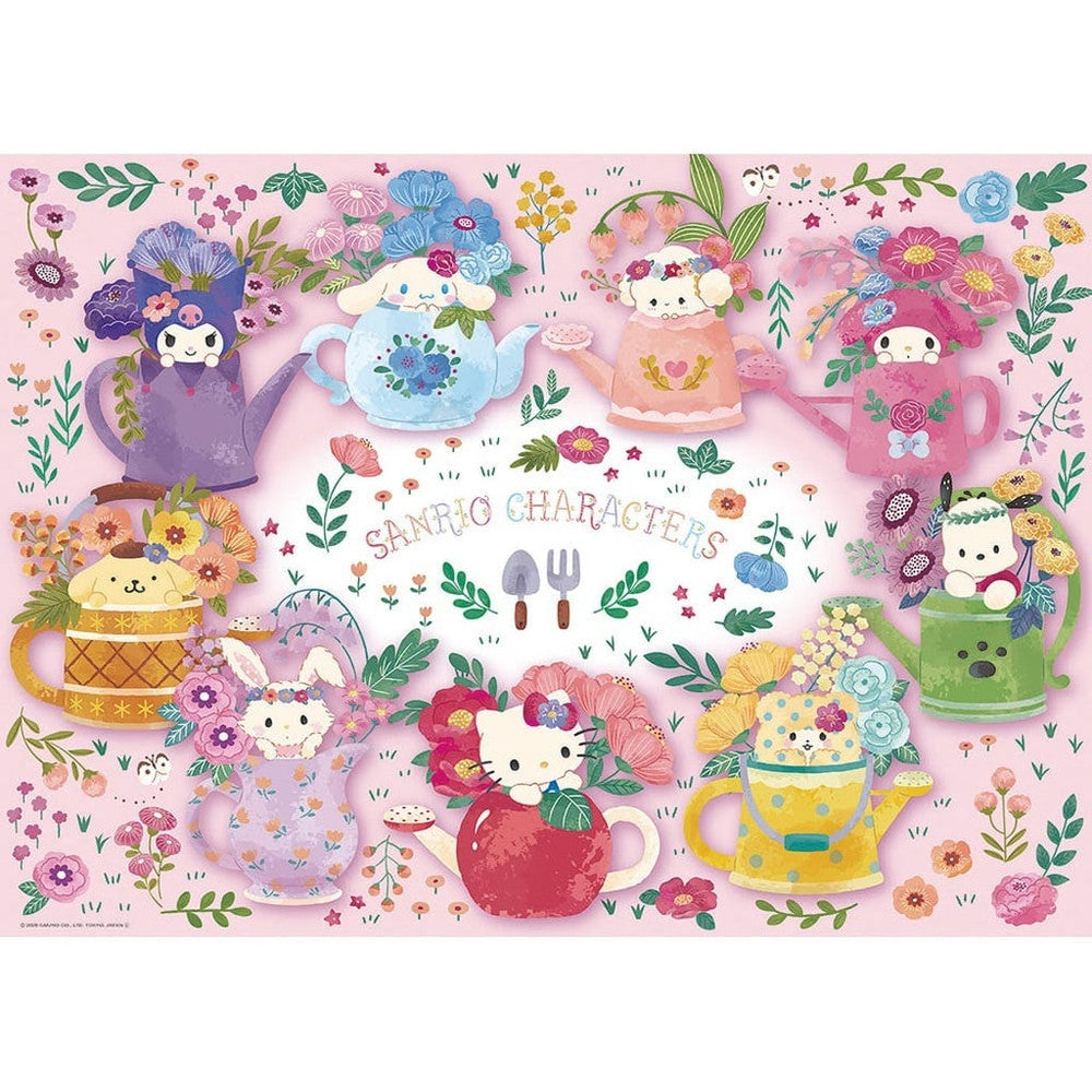 Sanrio Characters Flower Teapot 600-Piece Jigsaw Puzzle