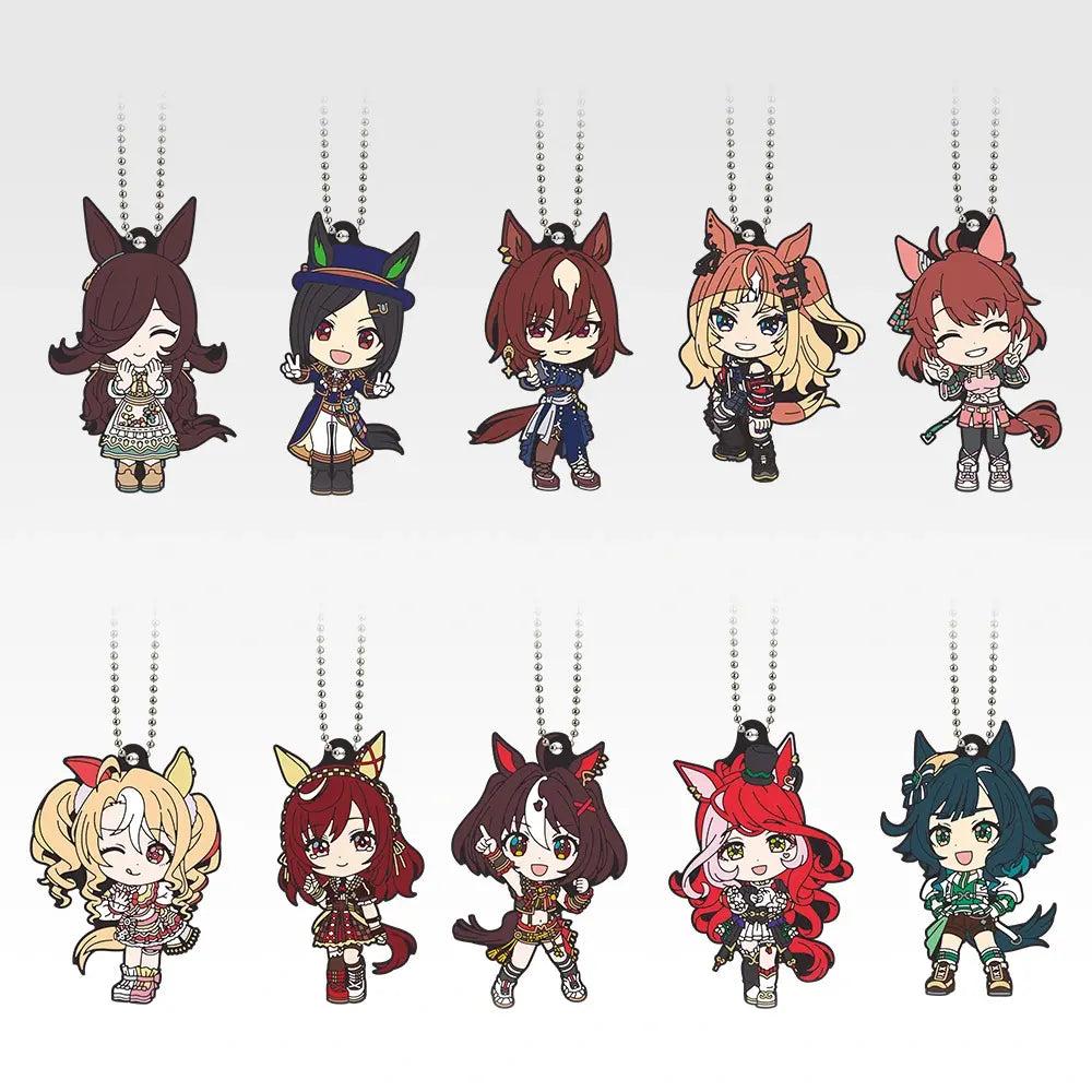 Umamusume Pretty Derby Rubber Charm Complete Set of 10 Ichiban Kuji 14th H Prize (Pre-order) - Bandai Spirits