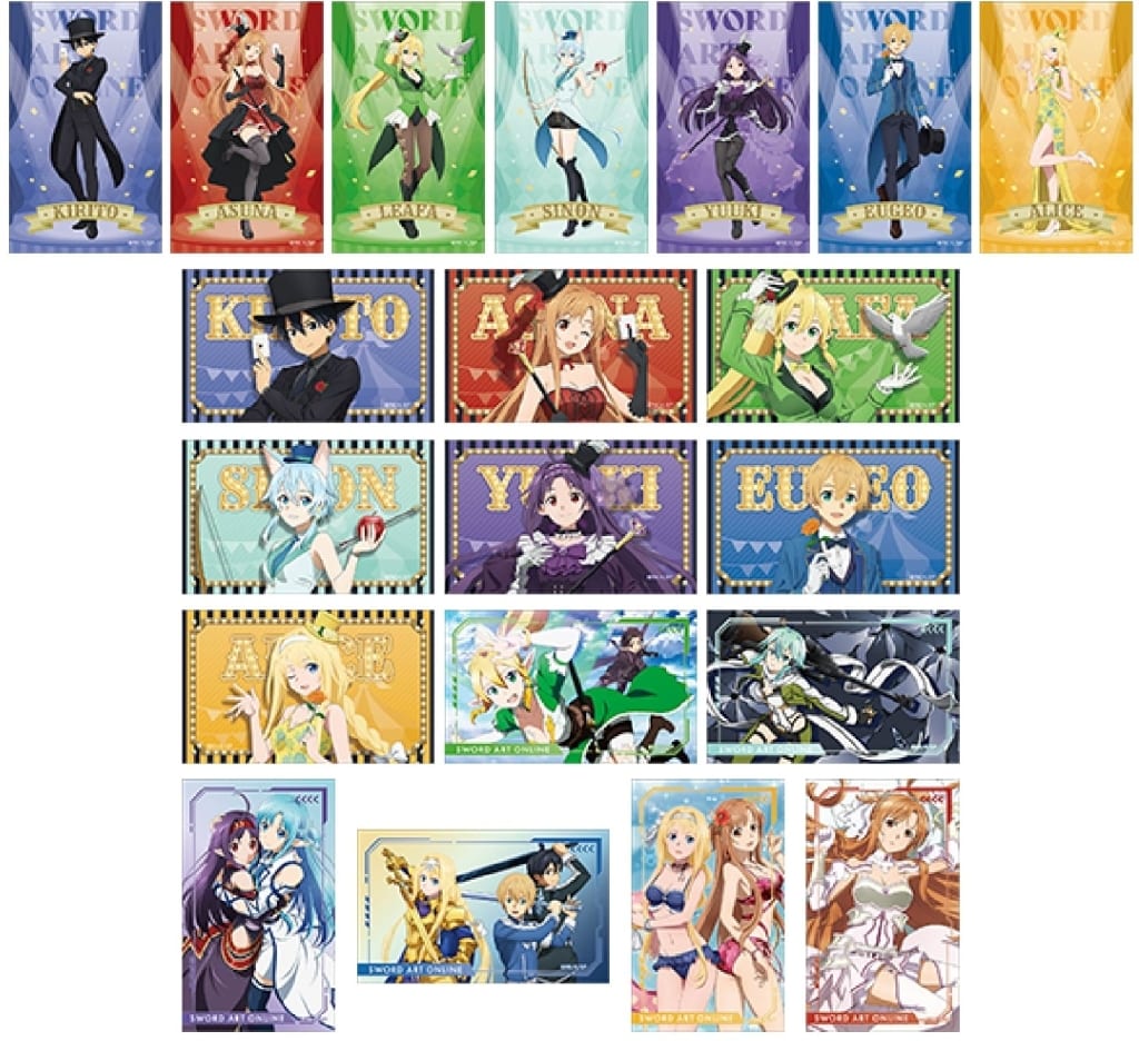 Sword Art Online Character Gum Collection MAGIC SHOWTIME 20-Type Set