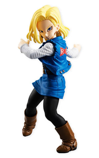 Android 18 Dragon Ball Styling Series 5 Figure by Bandai, Pre-owned Collectible