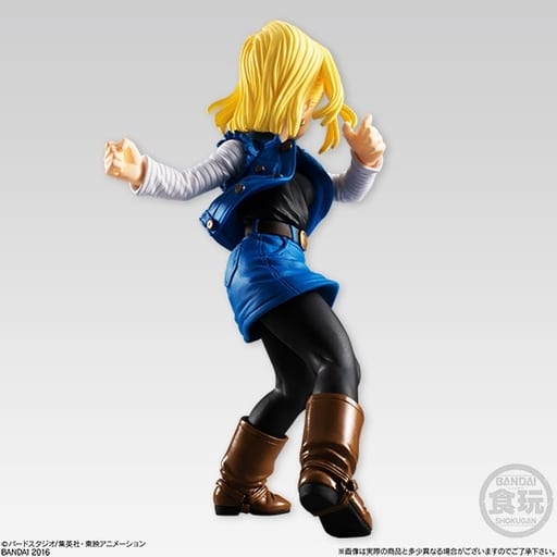 Android 18 Dragon Ball Styling Series 5 Figure by Bandai, Pre-owned Collectible