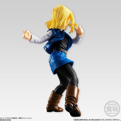 Android 18 Dragon Ball Styling Series 5 Figure by Bandai, Pre-owned Collectible