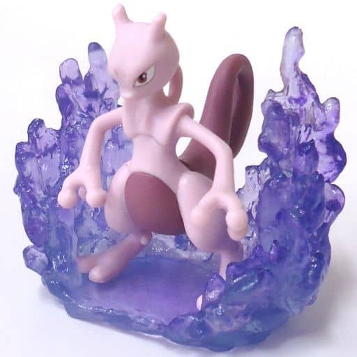 Mewtwo Psychic Wave Memo Stand Figure - Pokémon Desk Helpful Figures 2 Series (Re-Ment, Pre-owned, ~9cm)