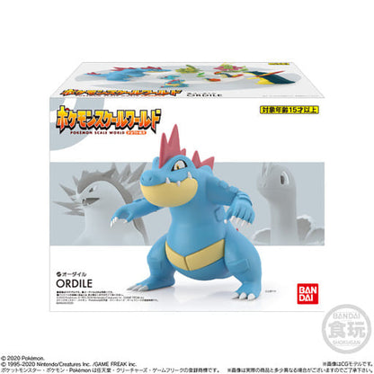 Feraligatr Pokémon Scale World: Johto Region Figure - Bandai Shokugan 1/20 Scale (Pre-owned)