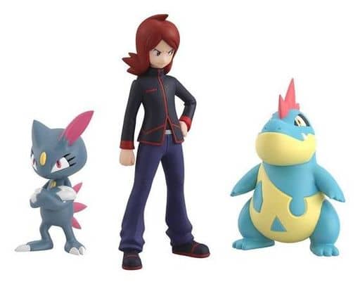 Silver, Feraligatr & Sneasel Pokémon Scale World: Johto Region Trading Figure Set - Bandai Premium Bandai & Pokémon Center Exclusive (Pre-owned)