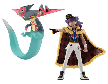Leon & Dragapult Figure Set - Pokémon Scale World Galar Region 1/20 Scale Bandai Premium Bandai Limited Edition (Used)