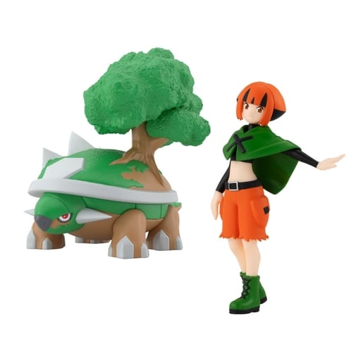 Gardenia & Torterra Pokémon Scale World Sinnoh Region 1/20 Scale Figure Set - Premium Bandai Limited (Bandai) (Used)