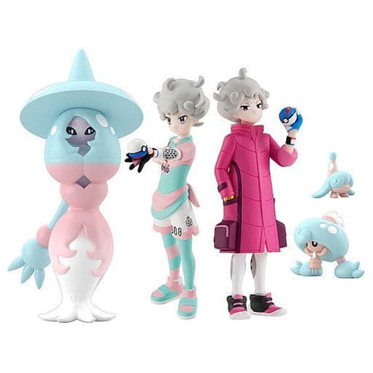 Bede (Beet) & Hatenna, Hattrem, Hatterene Pokémon Scale World Galar Region Figure Set - Bandai Premium Bandai Exclusive - 1/20 Scale (Used)