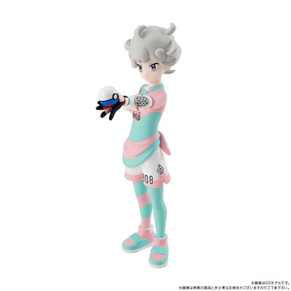 Bede (Beet) & Hatenna, Hattrem, Hatterene Pokémon Scale World Galar Region Figure Set - Bandai Premium Bandai Exclusive - 1/20 Scale (Used)
