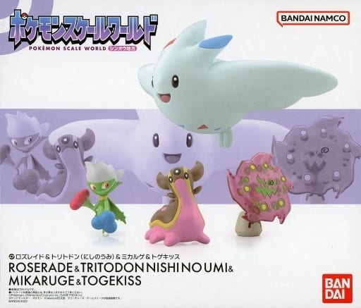 Pokémon Scale World Sinnoh Region 1/20 Scale Figure Set - Roserade, Gastrodon (West Sea), Spiritomb & Togekiss - Premium Bandai Exclusive (Bandai, Pre-owned)