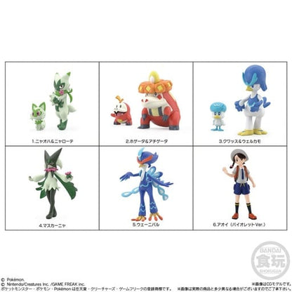 Pokémon Scale World Paldea Region Set - Bandai Trading Figures Collection (9 Figures, Pre-owned)
