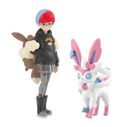 Penny & Sylveon Pokémon Scale World Paldea Region Figure - Premium Bandai Exclusive 1/20 Scale (Bandai)