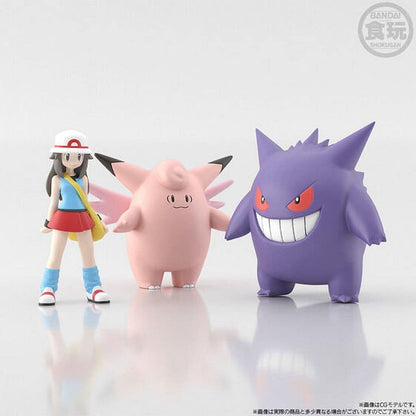 Leaf & Clefable & Gengar Pokémon Scale World Kanto Region Reissue Set - Premium Bandai Limited (Bandai, 1/20 Scale Figures)
