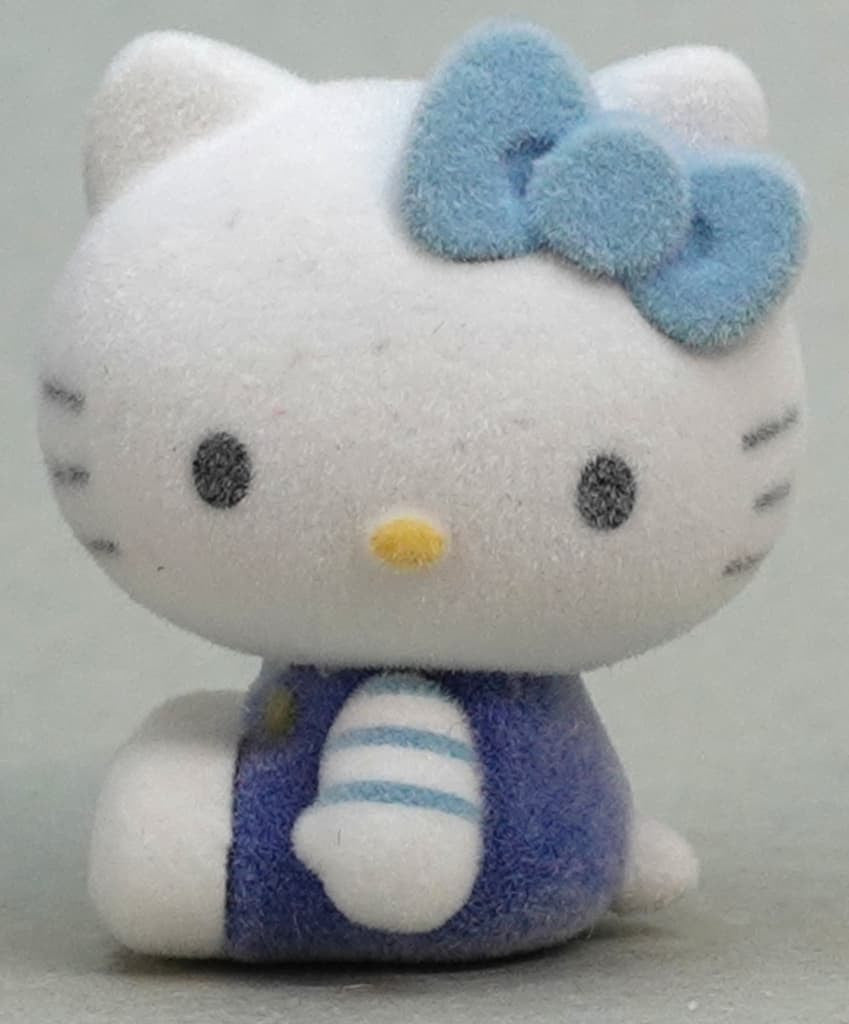 Hello Kitty (E, Flocked) Trading Figure - Sanrio Kuji Pon!, No. 20