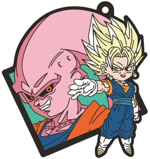 Dragon Ball Rubber Mascot ART Gummy 2 Rubber Keychain with Ball Chain, Bandai, Approx. 55 x 55 mm, No. 7