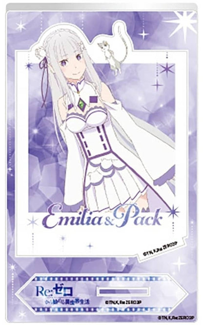 Re:Zero Emilia & Puck Photo Style Acrylic Stand, No. 2