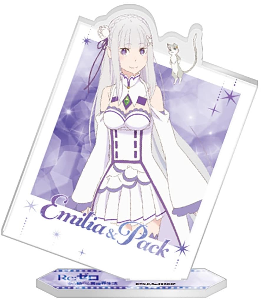 Re:Zero Emilia & Puck Photo Style Acrylic Stand, No. 2
