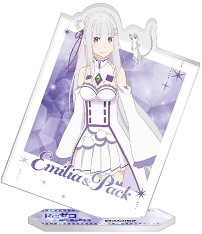 Re:Zero Emilia & Puck Photo Style Acrylic Stand, No. 2