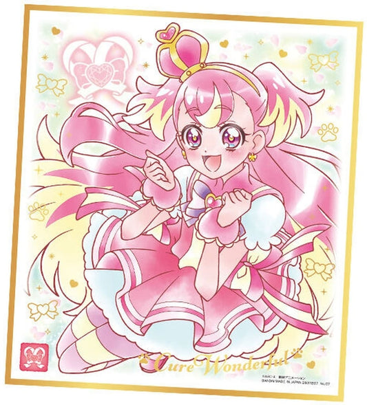 Pretty Cure Shikishi ART 7 Collectible Art Board - Bandai - Approx. 135 x 120 mm - Pre-owned, No. 7