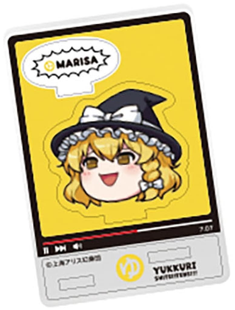 Yukkuri Marisa Acrylic Stand - Touhou Project - E.F.Toys Confect Palm-Size Acrylic Stand (Approx. 5 cm x 5 cm) Pre-owned