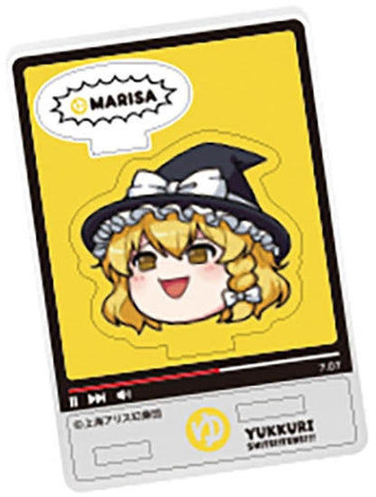 Yukkuri Marisa Acrylic Stand - Touhou Project - E.F.Toys Confect Palm-Size Acrylic Stand (Approx. 5 cm x 5 cm) Pre-owned