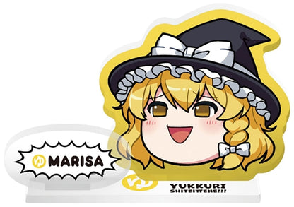 Yukkuri Marisa Acrylic Stand - Touhou Project - E.F.Toys Confect Palm-Size Acrylic Stand (Approx. 5 cm x 5 cm) Pre-owned