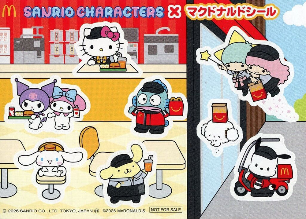 Sanrio Characters × McDonald's Happy Set Sticker