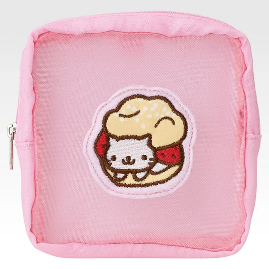 Nyan Nyan Nyanko Mesh Embroidered Pouch - Ichiban Kuji C Prize - San-X