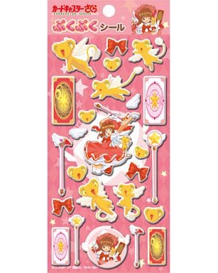Sakura Kinomoto Puffy PVC Sticker Sheet - Cardcaptor Sakura Pukupuku Seal 200 x Approx. 200 x 90 x 5 mm (Ensky, Pre-owned)